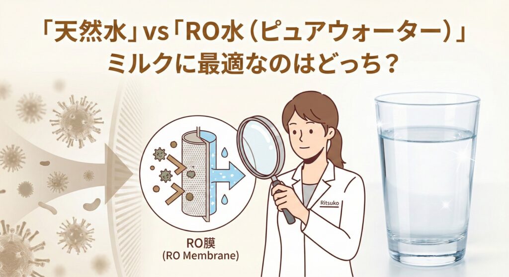 【衛生】「天然水」vs「RO水（ピュアウォーター）」ミルクに最適なのはどっち？