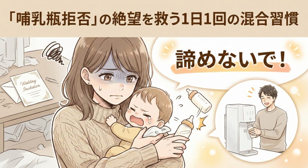 結婚式に行けない！「哺乳瓶拒否」の絶望を救う“1日1回”の混合習慣