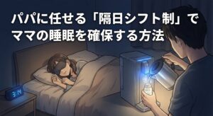 夜間断乳いつから？パパに任せる「隔日シフト制」でママの睡眠を確保する方法【完全マニュアル】