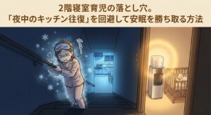 2階寝室育児の落とし穴。「夜中のキッチン往復」を回避して安眠を勝ち取る方法